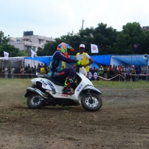 TVS Racing Gulf Monsoon Bhopal Scooter Autocross