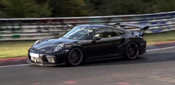 new porsche  gt rs spied on nurburgring  liter boxer sounds amazing