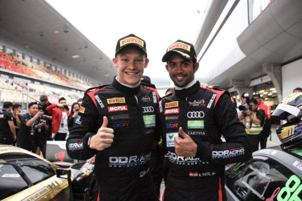 Audi-India-race-talent-Aditya-Patel-and-Malaysian-teammate-Mitch-Gilbert-600x399