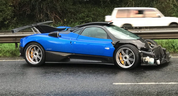 One Off Pagani Zonda crash