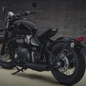 Triumph Bonneville Bobber Black Studio Shots