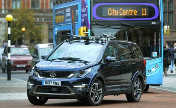 Autonomous Tata Hexa testing in UK