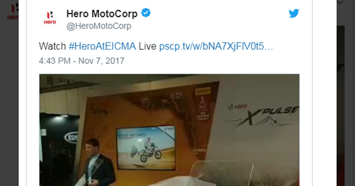 Hero MotoCorp EICMA LIVE Feature Image