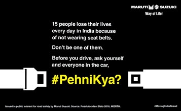 Maruti Suzukis Latest CSR Campaign Speaks About Importance Of Using Seat Belt