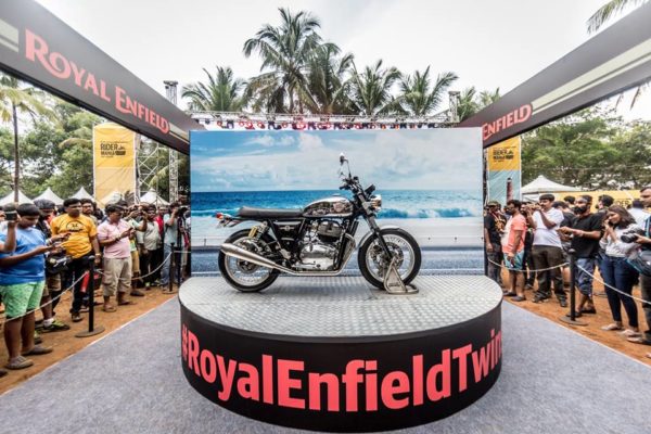 New Royal Enfield  Twins Showcased At  Rider Mania