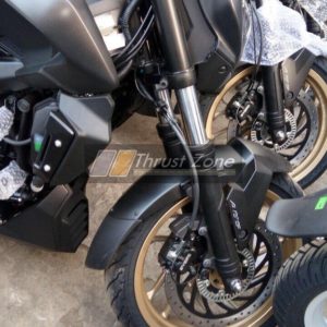 Check Out The Matte Black Bajaj Dominar  With Powder Coated Gold Wheels