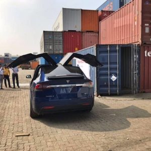 Indias First Tesla Model X Lands In Mumbai