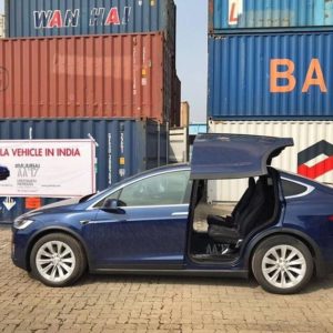 Indias First Tesla Model X Lands In Mumbai