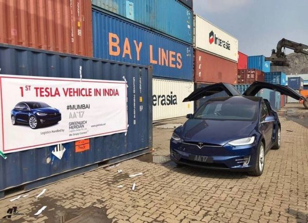 India’s First Tesla Model X Lands In Mumbai (3)