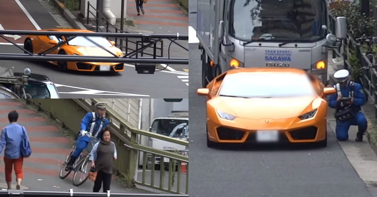 Japanese Patrol Officer Chases A Lamborghini Feature Image