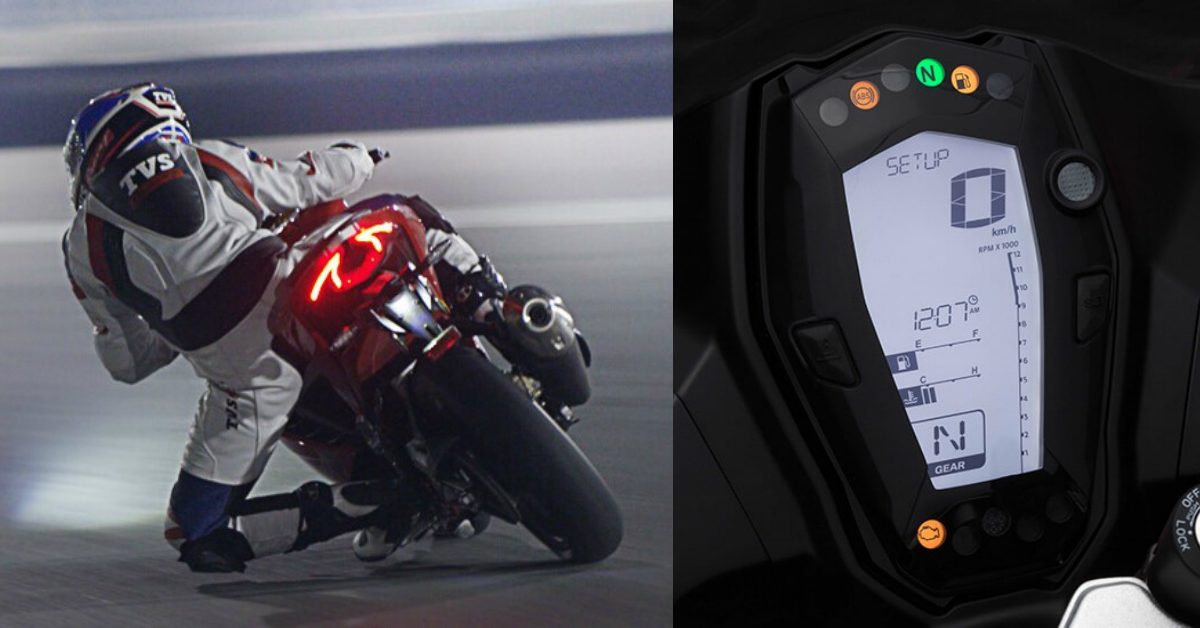 TVS Apache RR Instrument Console and Exhaust Note