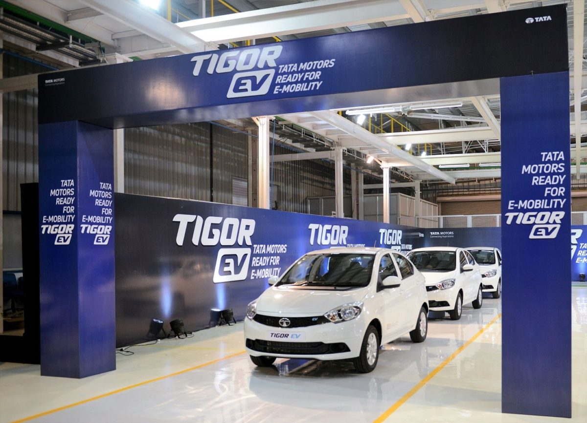 Tata Tigor EV Leaves Sanand Facility