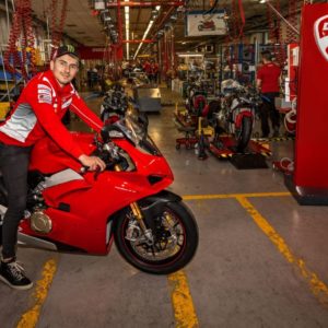 Lorenzo at Ducati Production Line