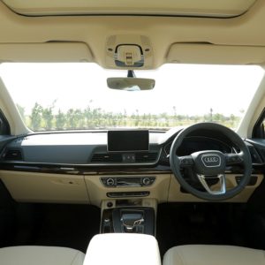 New  Audi Q India dashboard