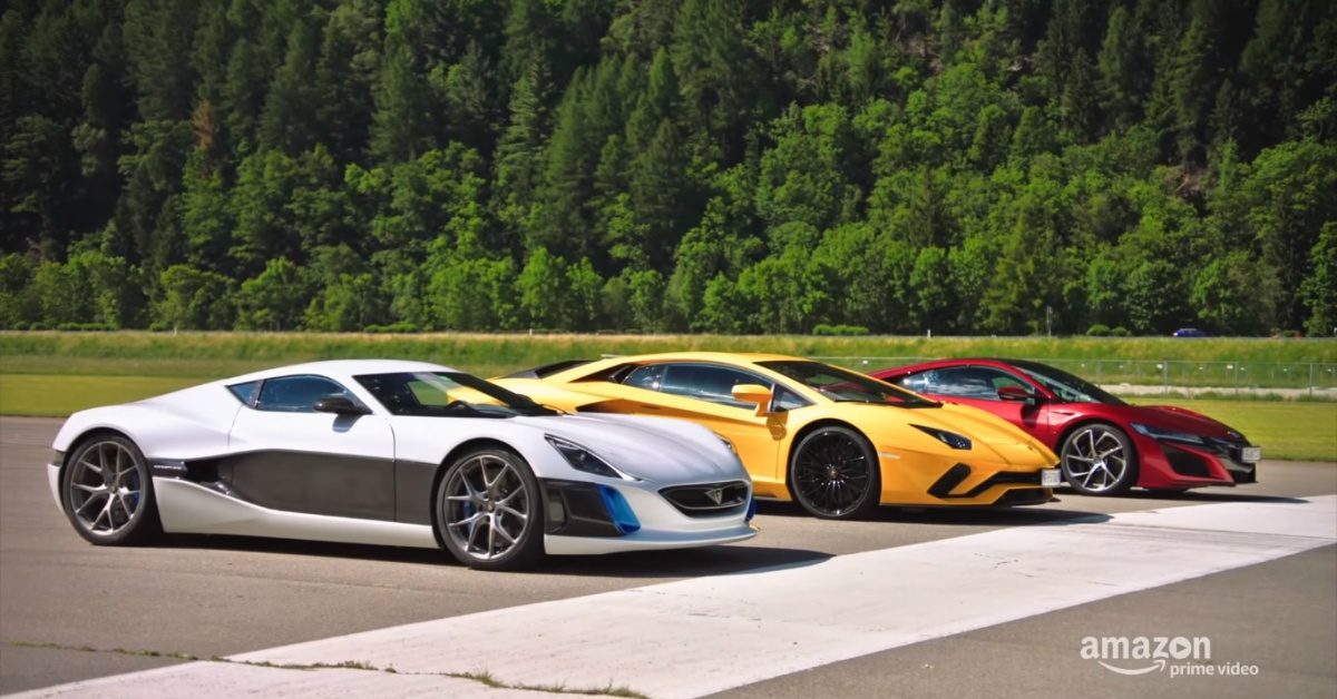 Rimac Concept One vs Lamborghini Aventador S vs Honda NSX Facebook