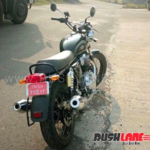 Royal Enfield Interceptor  spied in India