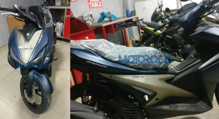  Yamaha  Aerox  155 Reportedly Spotted In India Motoroids