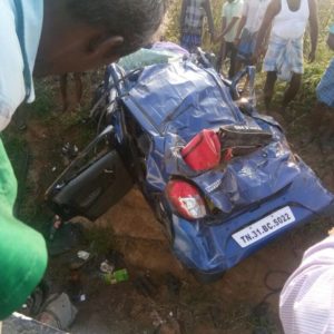 Young Cricketer Dies In High Speed Crash After Two Cars Goes Off The Bridge