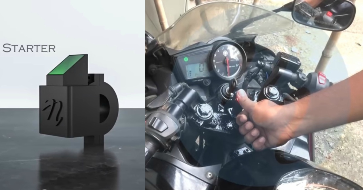 Easy To Install 'Fingerprint Motorcycle 