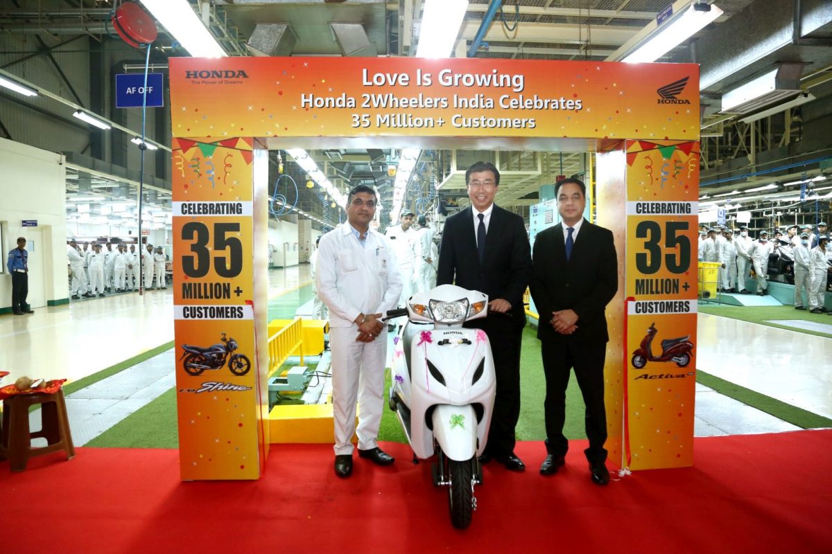 Honda th Million Two Wheeler Milestone In India