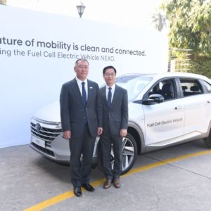 Hyundai NEXO And IONIQ Electric Vehicles Showcased At India Korea Business Summit