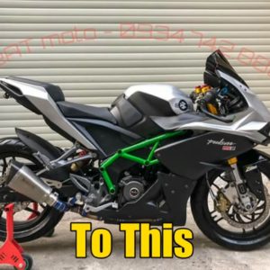 Modified Bajaj RS To Kawasaki Ninja HR