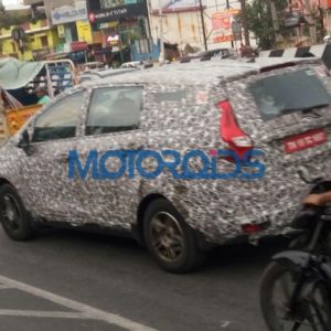 More Spyshots of upcoming MPV from Mahindra