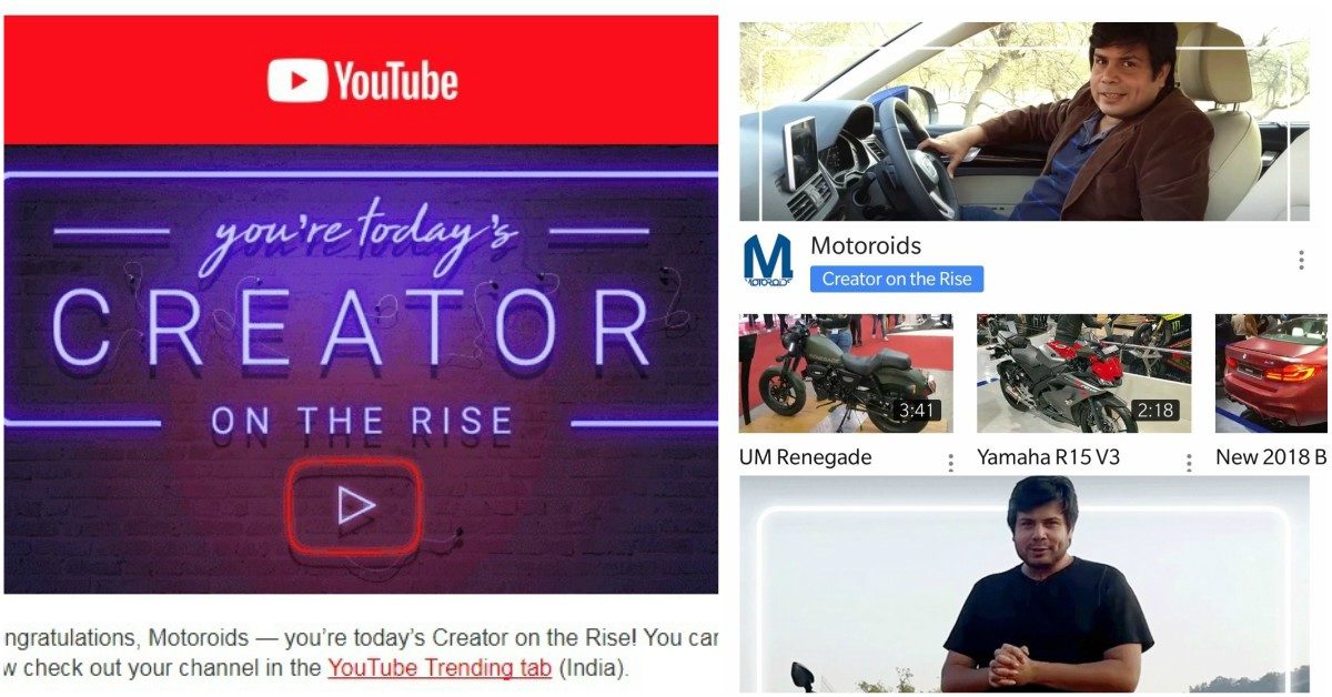 Motoroids is Youtube Creator on the Rise