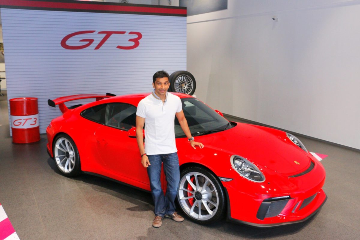 Narain Karthikeyans Porsche  GT