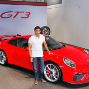 Narain Karthikeyans Porsche  GT