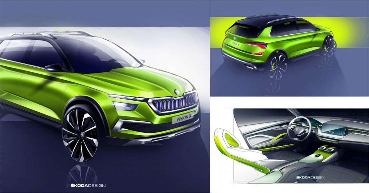 Skoda Vision X Crossover Sketches Feature Image