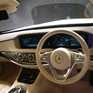 new  Mercedes S Class Facelift India interior dashboard