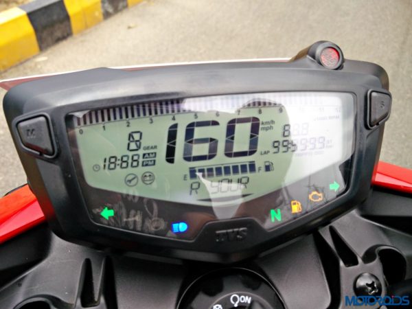Apache rtr 160 meter price best sale