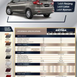 Suzuki Ertiga Specifications