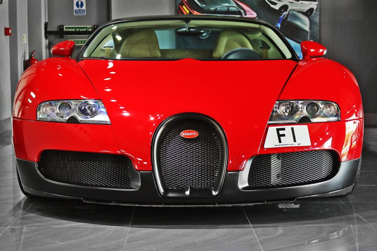 F number plate Bugatti Veyron