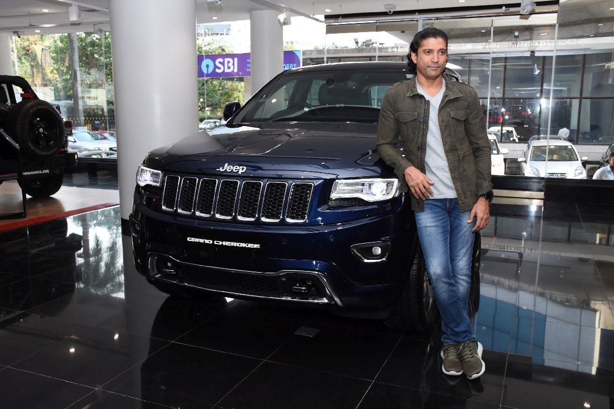 Farhan Akhtar with the new Jeep Grand Cherokee