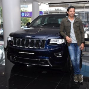Farhan Akhtar with the new Jeep Grand Cherokee