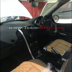 Mahindra XUV Interiors Spied