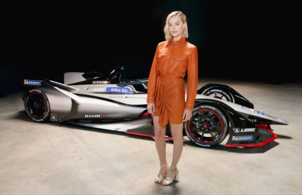 Margot Robbie Attends Exclusive Event As Part Of The Nissan Formula E Launch Tour