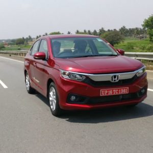 New  Honda Amaze Review Action Shots