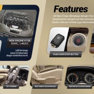 New  Suzuki Ertiga Interior Features