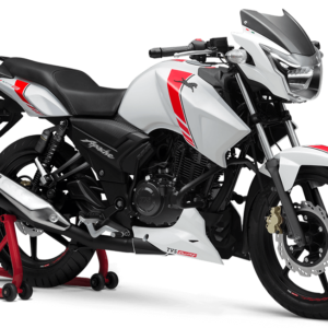 New TVS Apache RTR  White Race Edition