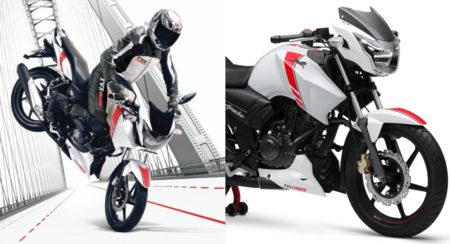 New TVS Apache RTR 160 White Race Edition - Feature Image