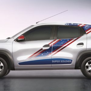 RENAULT KWID CAPTAIN AMERICA SIDE GRAPHICS