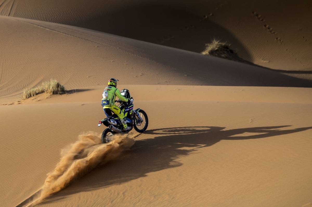 STAGE  OF THE MERZOUGA RALLY  TVS Racing