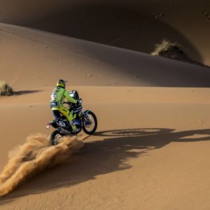 STAGE  OF THE MERZOUGA RALLY  TVS Racing