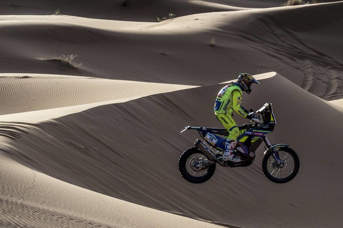 STAGE  OF THE MERZOUGA RALLY  TVS Racing