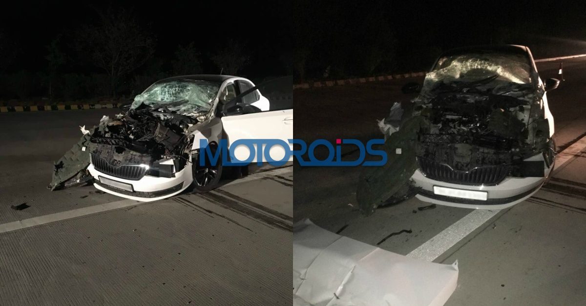 Skoda Rapid Crash Yamuna Expressway Feature Image