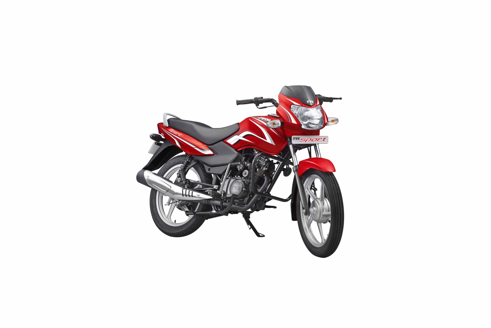 Image result for TVS Sport Silver Alloy Edition