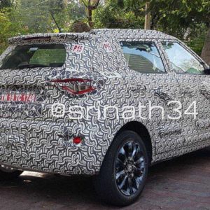 Test Mule Of Range Topping Mahindra S Spied Upclose